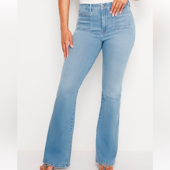 GOOD AMERICAN LIGHT COMPRESSION FLARE JEANS - Picture 15 of 15